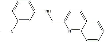 3-(methylsulfanyl)-N-(quinolin-2-ylmethyl)aniline Struktur