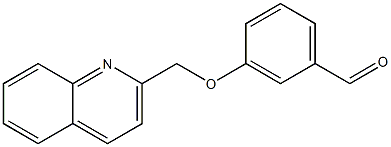 3-(quinolin-2-ylmethoxy)benzaldehyde Structure