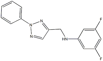 3,5-difluoro-N-[(2-phenyl-2H-1,2,3-triazol-4-yl)methyl]aniline Struktur