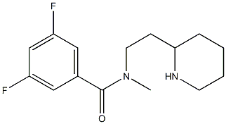 3,5-difluoro-N-methyl-N-[2-(piperidin-2-yl)ethyl]benzamide
