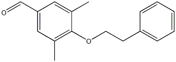 3,5-dimethyl-4-(2-phenylethoxy)benzaldehyde Structure
