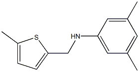 3,5-dimethyl-N-[(5-methylthiophen-2-yl)methyl]aniline Structure