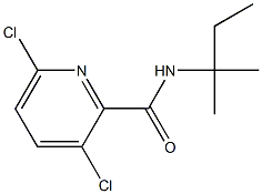 3,6-dichloro-N-(2-methylbutan-2-yl)pyridine-2-carboxamide Struktur