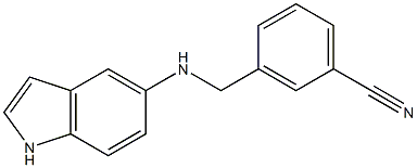 3-[(1H-indol-5-ylamino)methyl]benzonitrile Structure