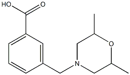 3-[(2,6-dimethylmorpholin-4-yl)methyl]benzoic acid Structure