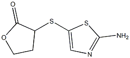 3-[(2-amino-1,3-thiazol-5-yl)sulfanyl]oxolan-2-one Struktur