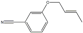 3-[(2E)-but-2-enyloxy]benzonitrile Struktur