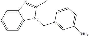 3-[(2-methyl-1H-1,3-benzodiazol-1-yl)methyl]aniline Structure