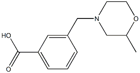 3-[(2-methylmorpholin-4-yl)methyl]benzoic acid Structure