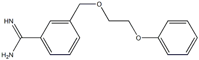 3-[(2-phenoxyethoxy)methyl]benzenecarboximidamide|