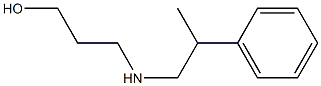 3-[(2-phenylpropyl)amino]propan-1-ol Struktur