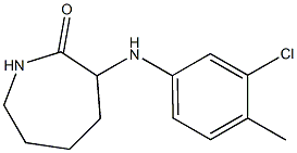 3-[(3-chloro-4-methylphenyl)amino]azepan-2-one Structure