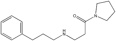 3-[(3-phenylpropyl)amino]-1-(pyrrolidin-1-yl)propan-1-one Structure