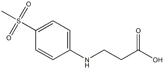 3-[(4-methanesulfonylphenyl)amino]propanoic acid Struktur