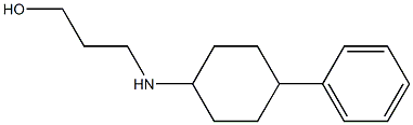 3-[(4-phenylcyclohexyl)amino]propan-1-ol 结构式
