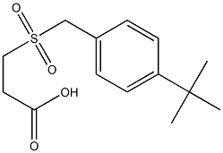 3-[(4-tert-butylbenzyl)sulfonyl]propanoic acid Struktur