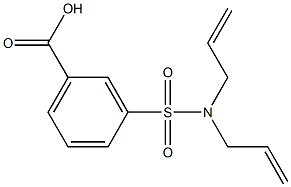 3-[(diallylamino)sulfonyl]benzoic acid Struktur