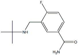 3-[(tert-butylamino)methyl]-4-fluorobenzamide 结构式