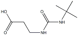 3-[(tert-butylcarbamoyl)amino]propanoic acid Struktur