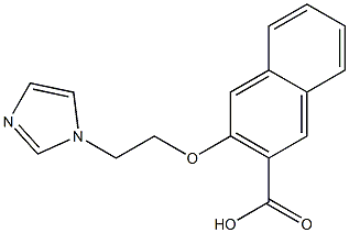 3-[2-(1H-imidazol-1-yl)ethoxy]naphthalene-2-carboxylic acid Structure