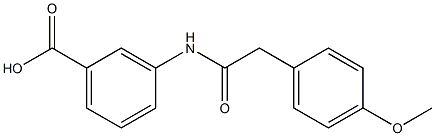 3-[2-(4-methoxyphenyl)acetamido]benzoic acid|