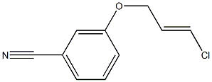 3-{[(2E)-3-chloroprop-2-enyl]oxy}benzonitrile Struktur