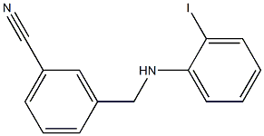 3-{[(2-iodophenyl)amino]methyl}benzonitrile 结构式