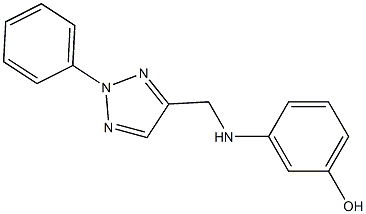 3-{[(2-phenyl-2H-1,2,3-triazol-4-yl)methyl]amino}phenol Structure