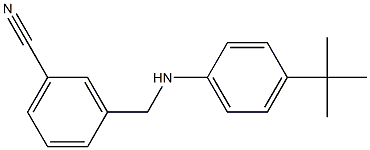 3-{[(4-tert-butylphenyl)amino]methyl}benzonitrile Structure