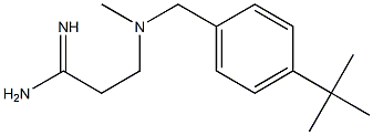 3-{[(4-tert-butylphenyl)methyl](methyl)amino}propanimidamide Struktur