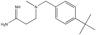 3-{[(4-tert-butylphenyl)methyl](methyl)amino}propanimidamide,,结构式