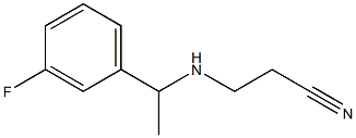 3-{[1-(3-fluorophenyl)ethyl]amino}propanenitrile