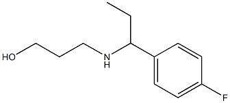 3-{[1-(4-fluorophenyl)propyl]amino}propan-1-ol Struktur