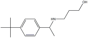 3-{[1-(4-tert-butylphenyl)ethyl]amino}propan-1-ol 结构式