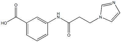 3-{[3-(1H-imidazol-1-yl)propanoyl]amino}benzoic acid|