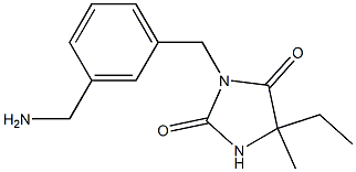 3-{[3-(aminomethyl)phenyl]methyl}-5-ethyl-5-methylimidazolidine-2,4-dione