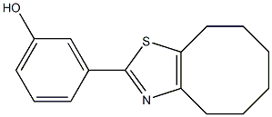 3-{4H,5H,6H,7H,8H,9H-cycloocta[d][1,3]thiazol-2-yl}phenol 结构式