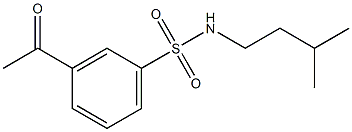 3-acetyl-N-(3-methylbutyl)benzene-1-sulfonamide