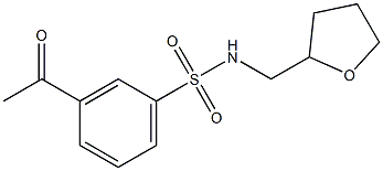 3-acetyl-N-(oxolan-2-ylmethyl)benzene-1-sulfonamide