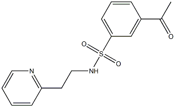 3-acetyl-N-[2-(pyridin-2-yl)ethyl]benzene-1-sulfonamide
