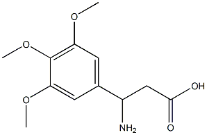 3-amino-3-(3,4,5-trimethoxyphenyl)propanoic acid Struktur