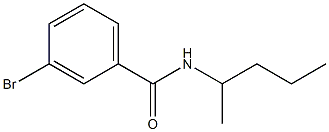 3-bromo-N-(1-methylbutyl)benzamide Structure
