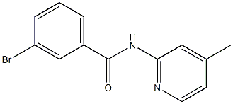 3-bromo-N-(4-methylpyridin-2-yl)benzamide Structure