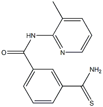 3-carbamothioyl-N-(3-methylpyridin-2-yl)benzamide Structure