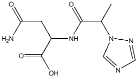 3-carbamoyl-2-[2-(1H-1,2,4-triazol-1-yl)propanamido]propanoic acid