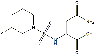 3-carbamoyl-2-{[(3-methylpiperidine-1-)sulfonyl]amino}propanoic acid