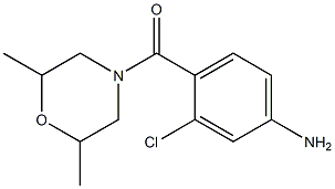 3-chloro-4-[(2,6-dimethylmorpholin-4-yl)carbonyl]aniline Structure