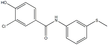3-chloro-4-hydroxy-N-[3-(methylsulfanyl)phenyl]benzamide Struktur