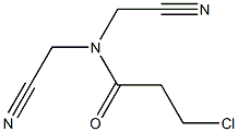 3-chloro-N,N-bis(cyanomethyl)propanamide Struktur