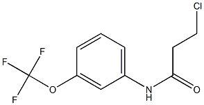 3-chloro-N-[3-(trifluoromethoxy)phenyl]propanamide Structure